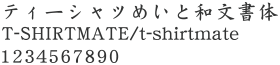 W-10 楷書文字B